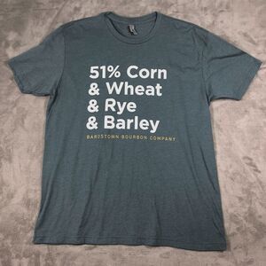Bardstown Distillery Co Tshirt Mens Blue Size XL Next Level Kentucky Bourbon